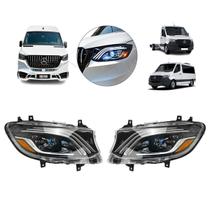 Par farol customizacao mercedes benz sprinter 2020 a 2024 amg gt com led