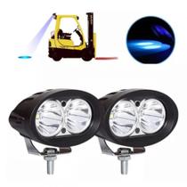 Par Farol De Led Azul 20w Blue Spot Empilhadeira Agro Azul Par Farol De Led Azul 20w Blue Spot Empilhadeira Agro Azul
