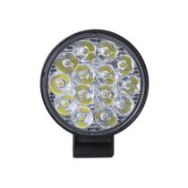 Par Farol de Milha 14 Leds Redondo Universal 6000K 12v 24v
