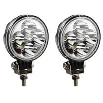 Par Farol de Milha 4 Leds 12W Off Road Barco Jeep Carro Moto