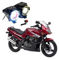 Par Farol de Milha Angel Eye U7 para Moto Kawasaki NINJA 500R 2005 2006 2007 2008 2009 2010 2011 2012 até 2022