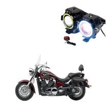 Par Farol de Milha Angel Eye U7 para Moto Kawasaki Vulcan VN 2000 2005 2006 2007 2008 2009 2010 2011 2012 até 2022