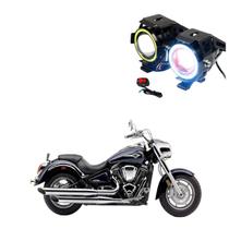 Par Farol de Milha Angel Eye U7 para Moto Kawasaki Vulcan VN 2000 Mean Streak 2005 2006 2007 2008 2009 2010 até 2022