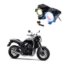 Par Farol de Milha Angel Eye U7 para Moto Kawasaki Z 9000RS 2018 2019 2020 2021 2022 Par Farol de Milha Angel Eye U7 para Moto Kawasaki Z 9000RS 2018 2019 2020 2021 2022