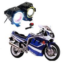Par Farol de Milha Angel Eye U7 para Moto Suzuki GSX R 1100 1991 1992 1993 1994 1995 1996 1997 1998 1999 2000