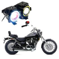 Par Farol de Milha Angel Eye U7 para Moto Suzuki Intruder VS 1400 GLP 1994 1995 1996 1997 1998 2000 2001
