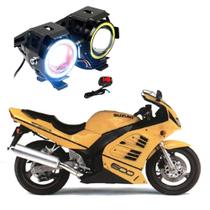 Par Farol de Milha Angel Eye U7 para Moto Suzuki RF 600R GLP 1993 1994 1995 1996