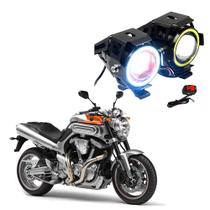 Par Farol de Milha Angel Eye U7 para Moto Yamaha M 01 1670CC 2005 2006 2007 2008 2009