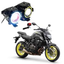 Par Farol de Milha Angel Eye U7 para Moto Yamaha XJ6 2015 2016 2017 2018 2019 2020 2021