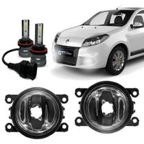 Par Farol de Milha Auxiliar Led Small Sandero 2007 á 2014 Par Farol de Milha Auxiliar Led Small Sandero 2007 á 2014