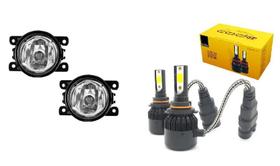 Par Farol De Milha Auxiliar Neblina Jeep Renegade 2015 2016 2017 2018 2019 2020 Vidro + Super Led