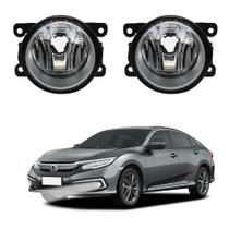 Par Farol de Milha Compatível para Civic G10 2017 a 2021 Auxiliar