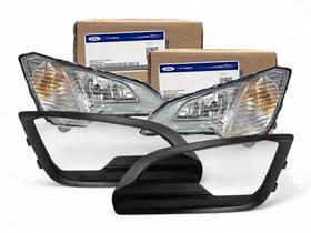 Par Farol de Milha Ecosport 2017 a 2021 c/ Moldura Original Par Farol de Milha Ecosport 2017 a 2021 c/ Moldura Original