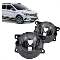 Par Farol de Milha Fiat Argo 17 a 23 Lente Vidro Aro Preto Par Farol de Milha Fiat Argo 17 a 23 Lente Vidro Aro Preto