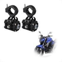 Par Farol de Milha Led Auxiliar F010 Fazer 250 2005 2006 2007 2008 2009 2010 2011 2012 até 2020
