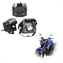 Par Farol de Milha Led Auxiliar F011 Moto FAZER 250 2005 2006 2007 2008 2009 2010 2011 até 2020