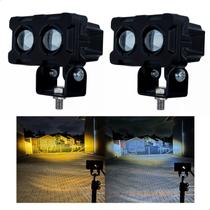 Par Farol de Milha LED auxiliar Potente 20W Carro 4x4 jeep Pickup off-road LE-6792 Par Farol de Milha LED auxiliar Potente 20W Carro 4x4 jeep Pickup off-road LE-6792