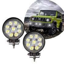 Par Farol de Milha LED Modelo Redondo 27W 12/24V 6000K Par Farol de Milha LED Modelo Redondo 27W 12/24V 6000K