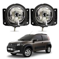 Par Farol de Milha Novo Uno 2010 a 2021 Auxiliar Neblina Par Farol de Milha Novo Uno 2010 a 2021 Auxiliar Neblina