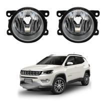 Par Farol de Milha para Jeep Compass 2017 a 2021 Auxiliar Neblina