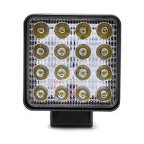 Par Farol de Milha Quadrado 48w Lâmpada Led Carro A Prova D'Agua IP67 SMD