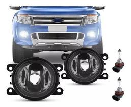 Par Farol De Milha Universal Ford Ranger 2012 2013 2014 2015 2016 + Lâmpada
