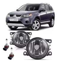 Par Farol De Milha Universal Outlander 2007 2008 2009 2010 2011 2012 2013 + Lâmpada
