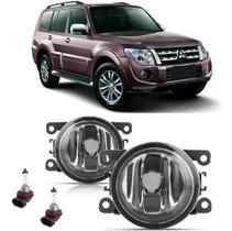 Par Farol De Milha Universal Pajero Full 2007 2008 2009 2010 2011 2012 2013 2014 + Lâmpada