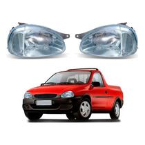 Par Farol Dianteiro Corsa Pick-up 1.6 1997 A 2002 Par Farol Dianteiro Corsa Pick-up 1.6 1997 A 2002