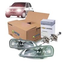 Par Farol Dianteiro Cromado Lampadas H4 Kit Nova Celta 2001 A 2006 Kit2621 Par Farol Dianteiro Cromado Lampadas H4 Kit Nova Celta 2001 A 2006 Kit2621