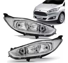 Par Farol Dianteiro Fiesta Cromado 2014 2015 2016