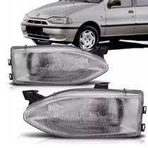 Par Farol Dianteiro Foco Simples Palio Siena Weekend Strada G1 1996 a 1999 Par Farol Dianteiro Foco Simples Palio Siena Weekend Strada G1 1996 a 1999