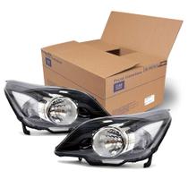 Par Farol Dianteiro Mascara Negra Pecas Genuinas Gm Agile montana Kit957