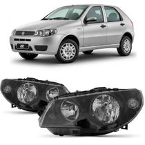 Par Farol Dianteiro Palio G3 2004 2005 A 2016 Máscara Negra