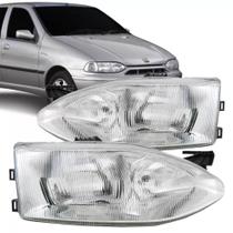Par Farol Dianteiro Palio Máscara Cromada 1996 a 2000