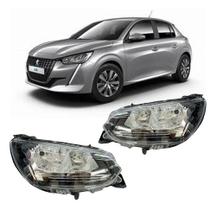 Par Farol Dianteiro Peugeot 208 - 2020 2021 A 2024 Sem Led