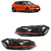 Par Farol Dianteiro Polo 2018 Full Led Máscara Negra Par Farol Dianteiro Polo 2018 Full Led Máscara Negra