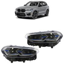 Par Farol Dianteiro X3 2018 2019 2020 2021 Laser Friso Azul Máscara Negra Par Farol Dianteiro X3 2018 2019 2020 2021 Laser Friso Azul Máscara Negra