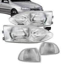 Par Farol e Pisca Fiat Palio Siena Strada 1996 a 2000 Foco Duplo