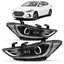 Par Farol Elantra 2017 2018 Com Projetor Sem Led Com Motor Par Farol Elantra 2017 2018 Com Projetor Sem Led Com Motor