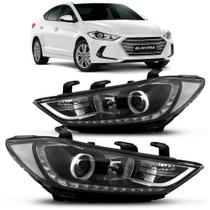 Par Farol Elantra 2017 A 2019 Eletrico C/motor C/projetor C/led