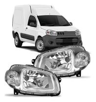 Par Farol Fiat Fiorino 2011 À 2021 Cromada Par Farol Fiat Fiorino 2011 À 2021 Cromada