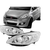 PAR Farol Fiat Idea 2011 A 2016 Cromado PAR Farol Fiat Idea 2011 A 2016 Cromado