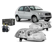 Par farol fiat palio 2010 ate 2012 siena strada g4 super led
