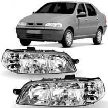 Par Farol Fiat Siena G2 2001 a 2007 Carcaça Preta