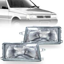 Par Farol Fiat Uno Lente de vidro LD/LE 1991 1992 1993 1994 1995 1996 1997 1998 1999 2000 2001 2002 - LTW