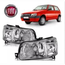 Par Farol Fiat Uno Mille Fire Economy Cromado 2004 Até 2013 - JH ACESSÓRIOS