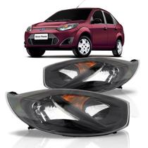 Par farol fiesta 2010 a 2013 mascara negra foco duplo