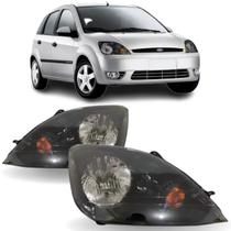 Par farol fiesta hatch 2003 04 05 06 2007 máscara negra