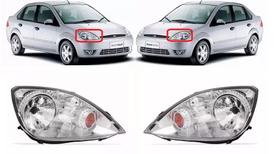 Par Farol Fiesta Hatch Sedan Cromado 2003 2004 2005 2006